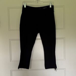 Lucy Lucypowermax Black Capri Leggings with Ties Hatha Collection